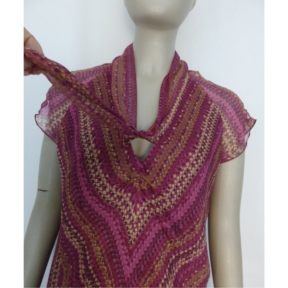 Nine West 100% Silk Blouse - Picture 6 of 9